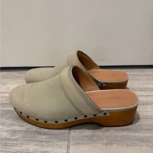 Madewell Sage Studded Leather Clogs